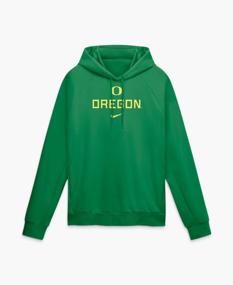 Men's Green Oregon Ducks Premium Performance Raglan Dri-FIT Hoodie