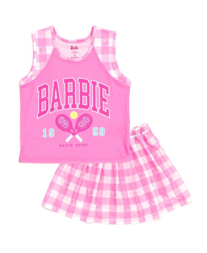 Girls Tank Top and Pleated Skort Outfit Set to