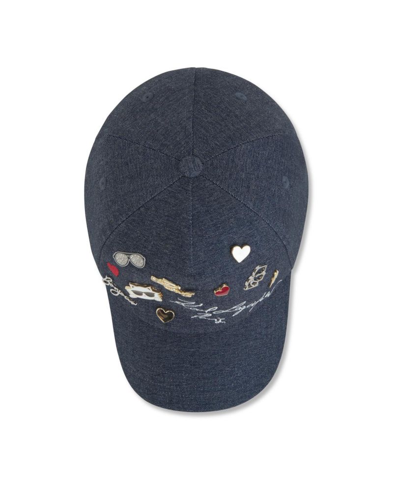 Women's Charm Denim Baseball Hat