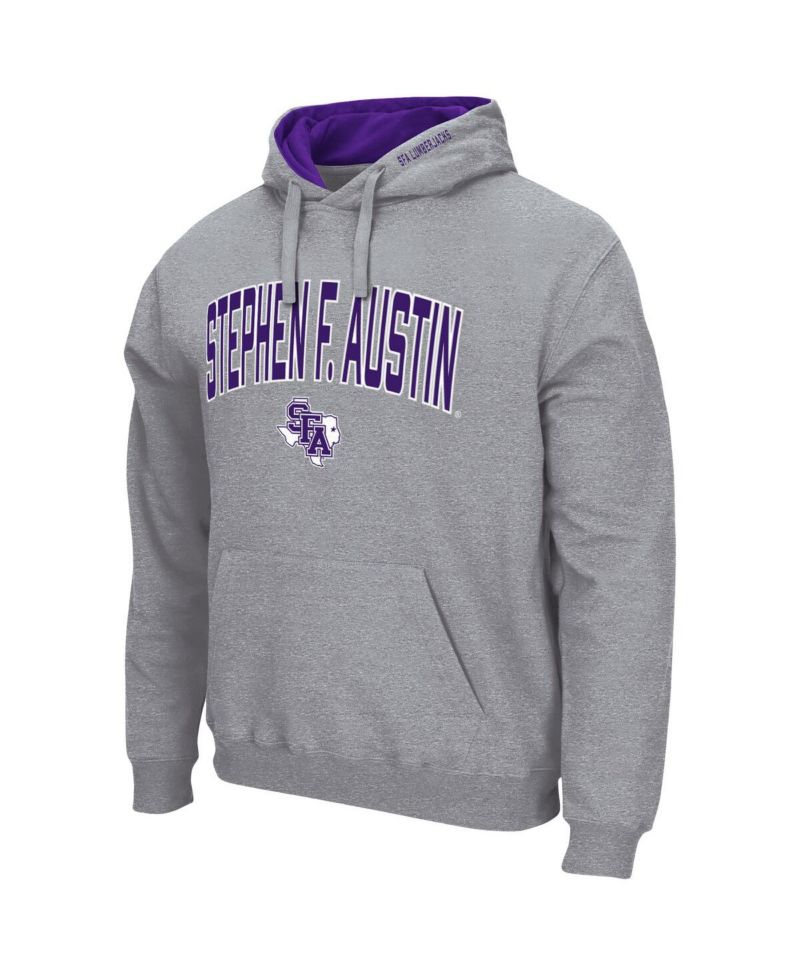 Men's Stephen F Austin Lumberjacks Arch and Logo Pullover Hoodie