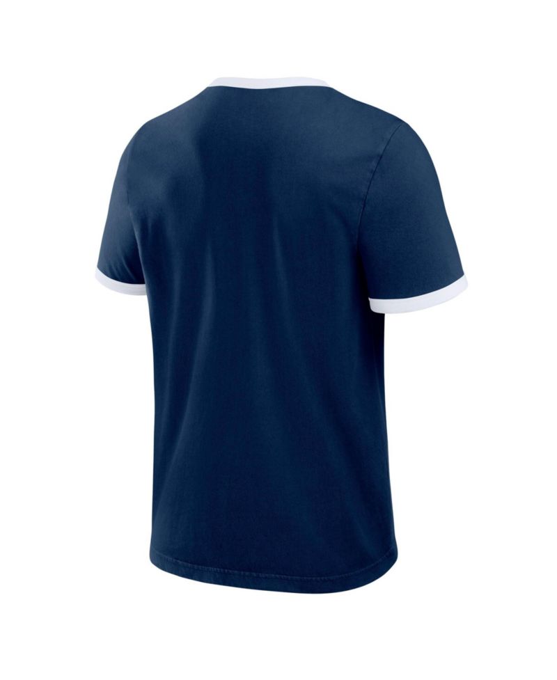Men's Navy New York Yankees Americana Washed Ringer T-Shirt