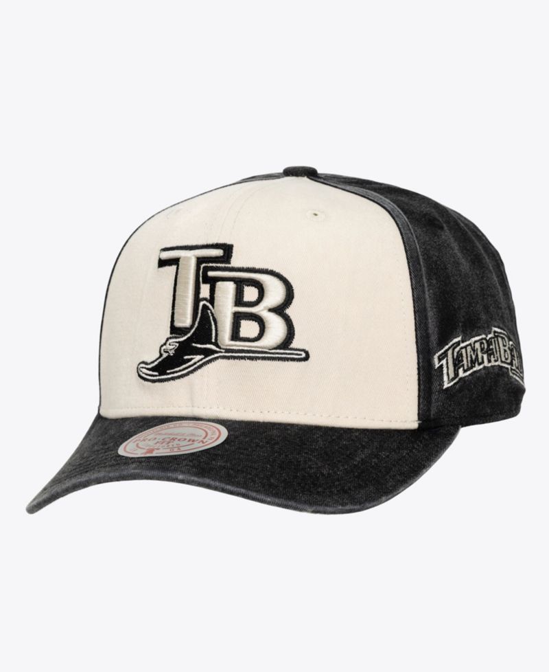 Men's and Women's Cream/Black Tampa Bay Rays Snow Block Pro Crown Adjustable Hat