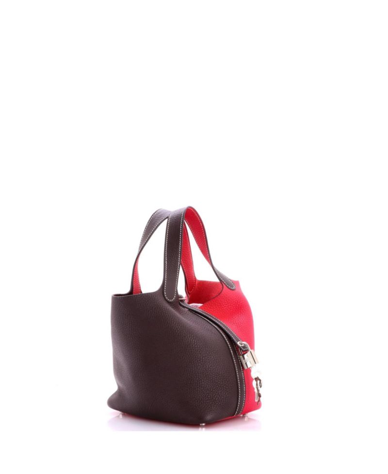 Pre-Owned Hermes PM Casaque Picotin Lock Bag Clemence