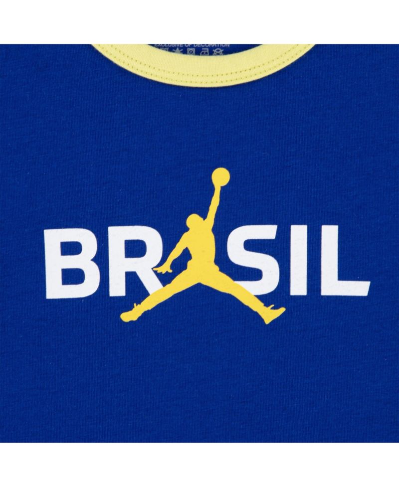 Big Girls Royal Brazil National Team Retro Graphic Tri-Blend T-Shirt