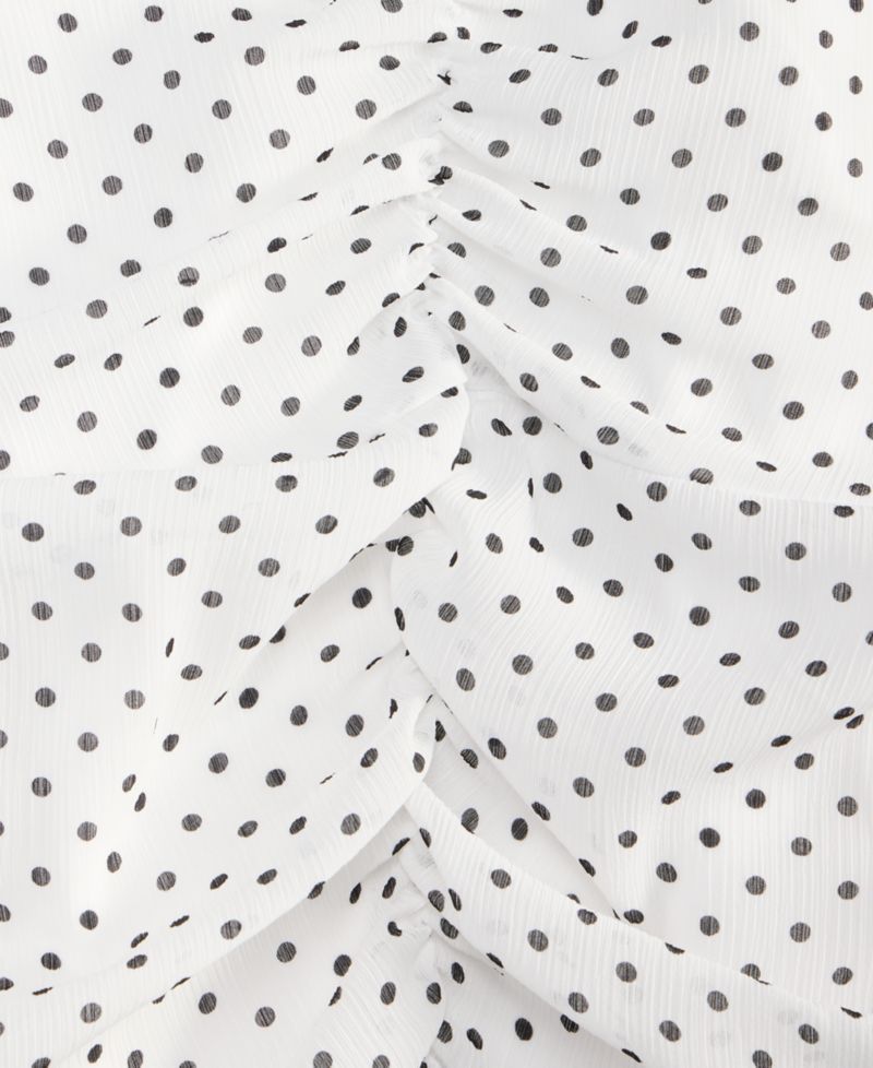 Women's Printed Ruched Midi Dress