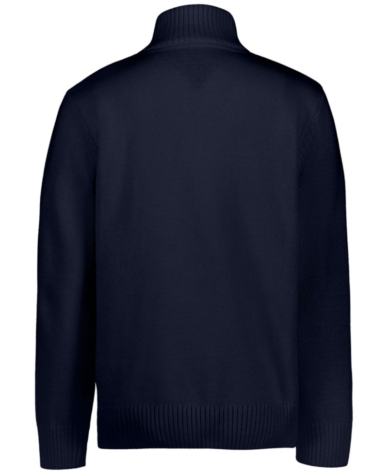 Boys' 2T-7 Zipneck Quarter-Zip Long Sleeve Classic Fit Sweater