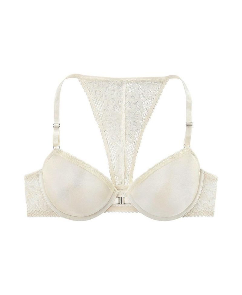 Women's Lace Back Underwire Everyday Comfort T-Shirt Bra