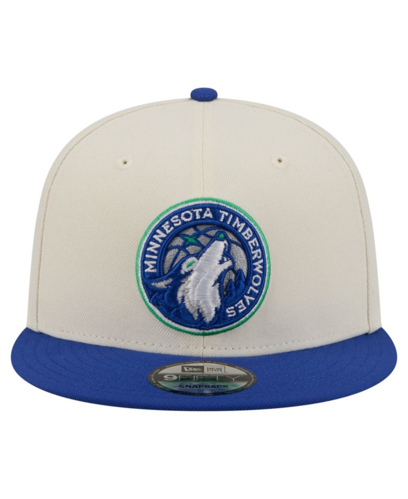 Men's White/Blue Minnesota Timberwolves 9FIFTY Snapback Hat