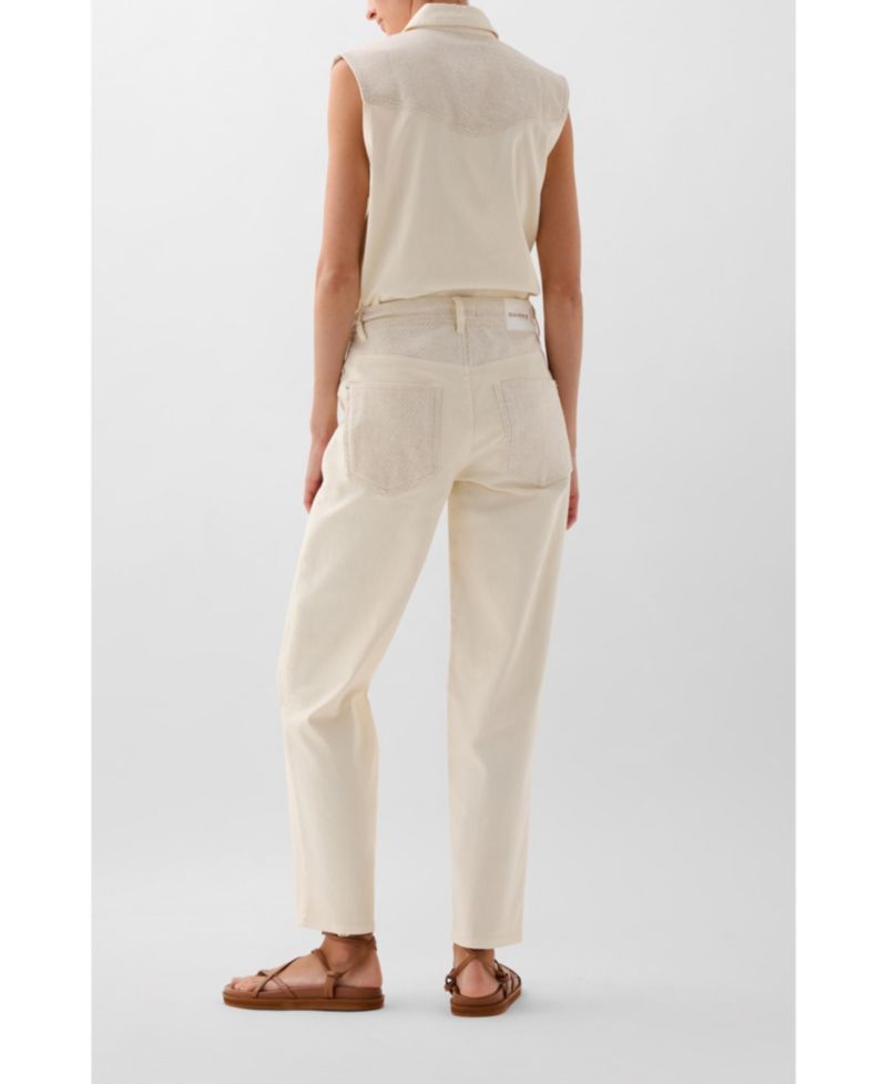 Women's White Trize Denim Pant