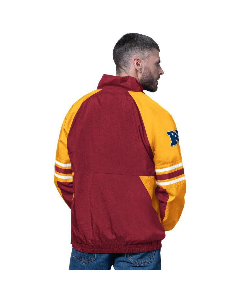 Men's Burgundy Washington Commanders Prospect Half-Zip Pullover Sweatshirt