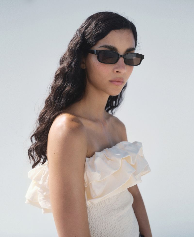 Women's Ruffles Strapless Top