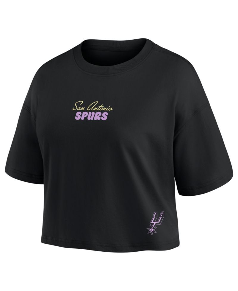 Women's Victor Wembanyama San Antonio Spurs Cropped Crewneck Top
