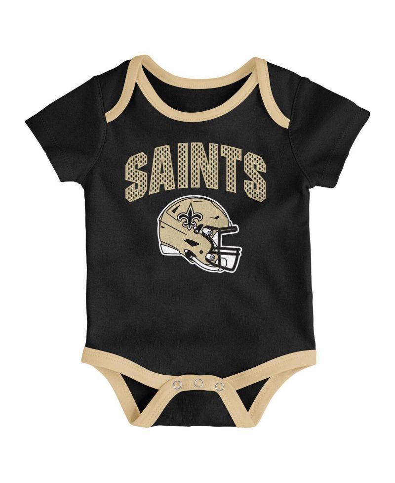 Infant 3-Piece New Orleans Saints All Day Play Bodysuit Set