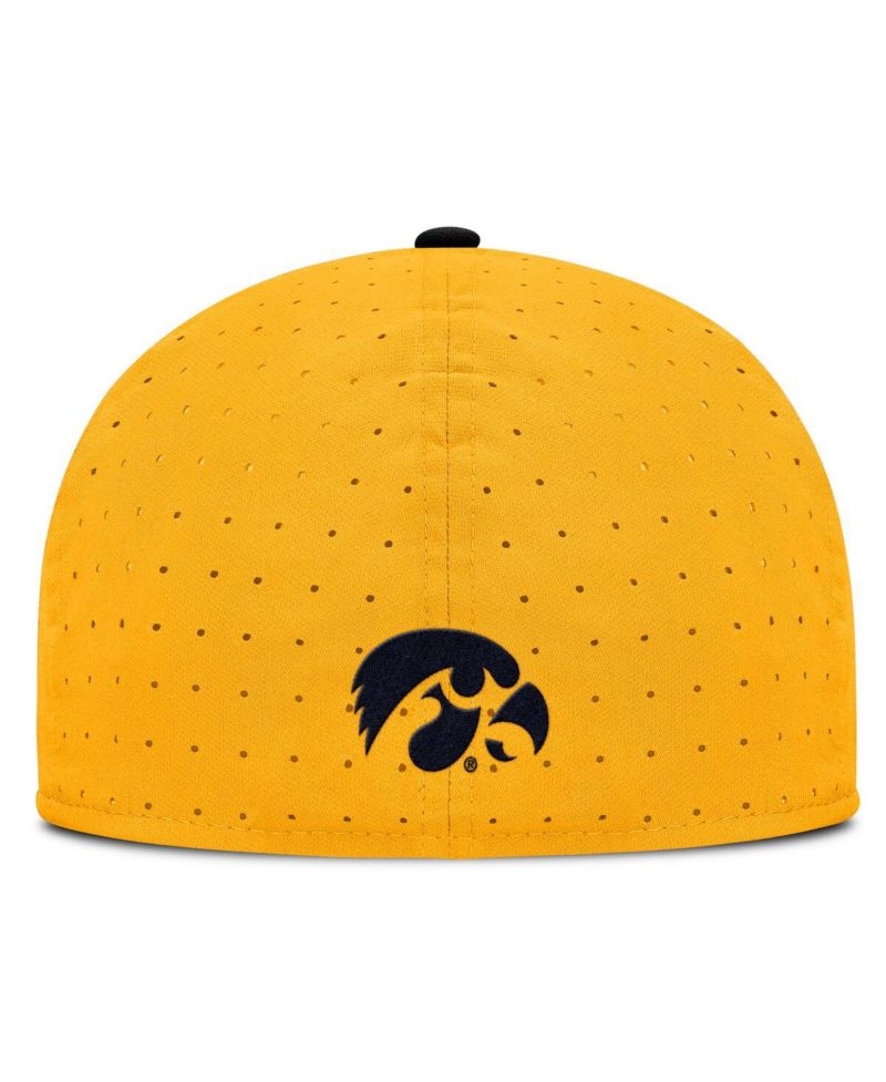 Men's Gold Iowa Hawkeyes On-Field Dugout True Performance Fitted Hat