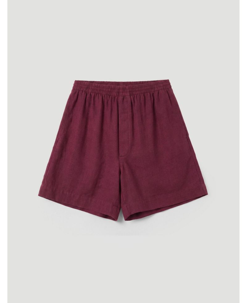 Women's Luce Pull-On Linen-Blend Elastic-Waist Shorts, 5.5" Inseam