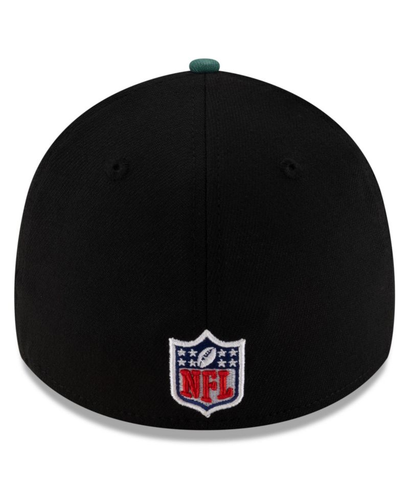Men's Black/Green New York Jets 2025 NFL Draft 39THIRTY Flex Hat