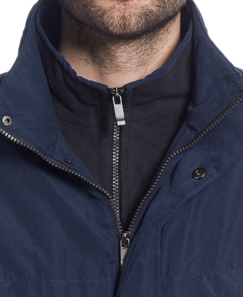 Men's Microfiber Poly Filled Bomber Jacket