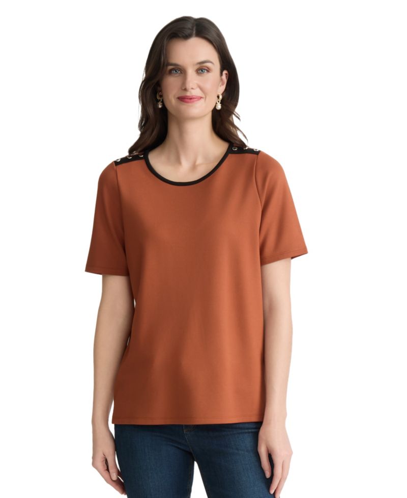Petite Drop Shoulder Top