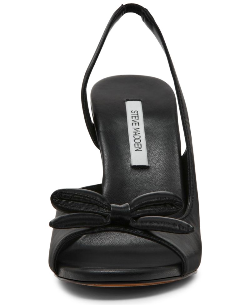 Women's Flounce Slingback Peep-Toe Bow Pumps