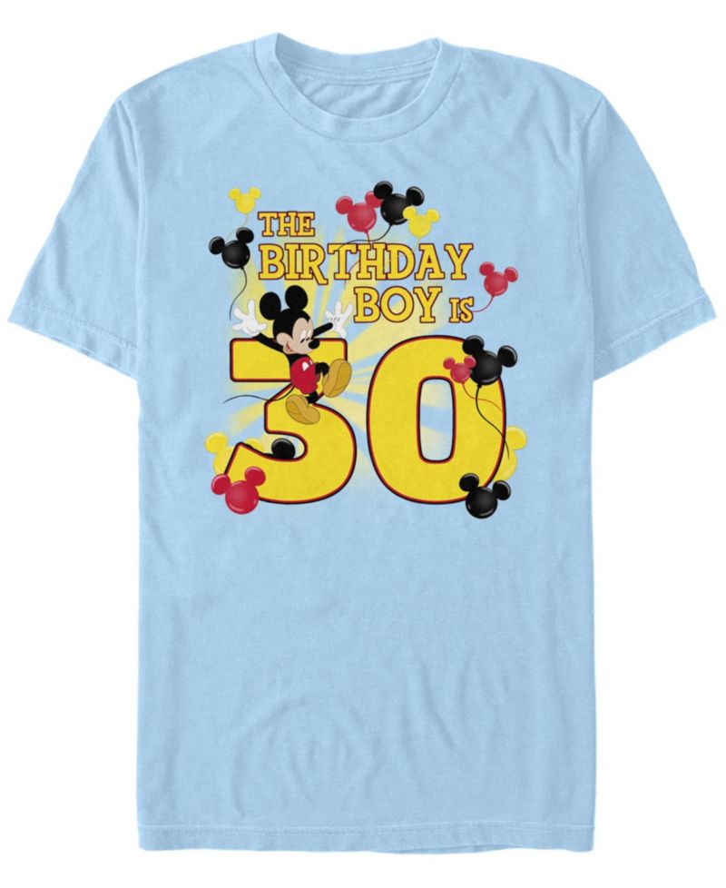 Men's Mickey Birthday 30 Short Sleeve Crew T-shirt