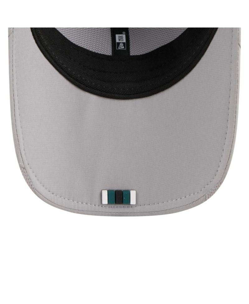 Men's Gray Philadelphia Eagles 2025 Sideline M-Crown 9FORTY Adjustable Hat