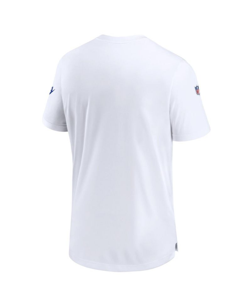 Men's White Seattle Seahawks Throwback Sideline Coaches Performance T-shirt