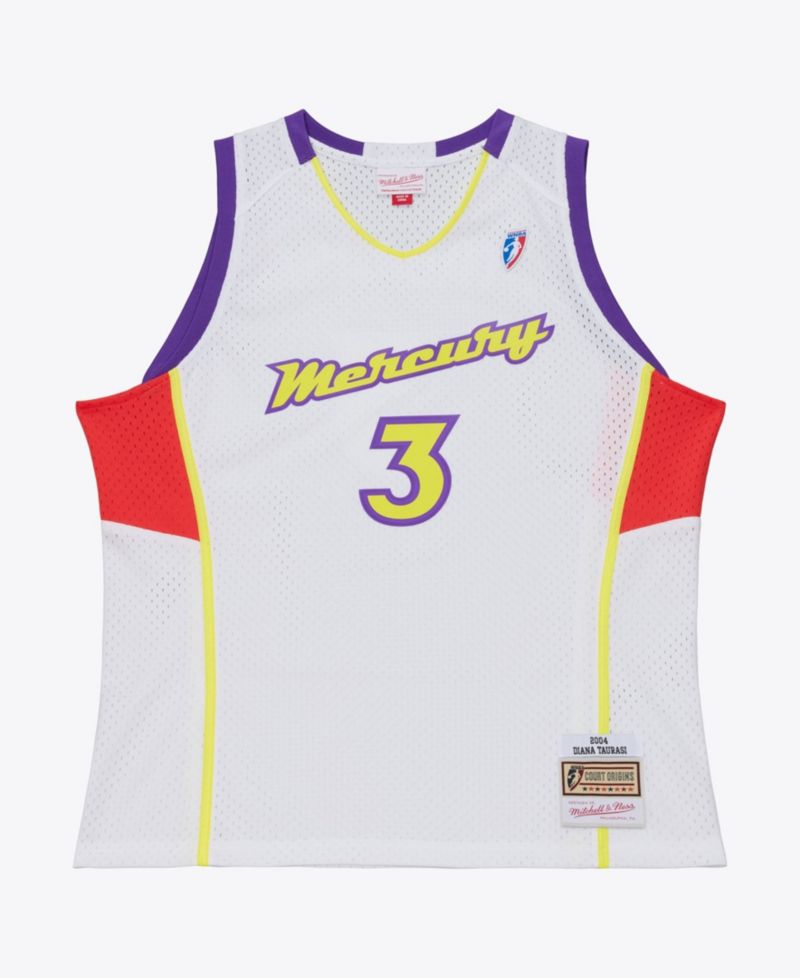 Men's and Women's Diana Taurasi White Phoenix Mercury 2004 Swingman Jersey