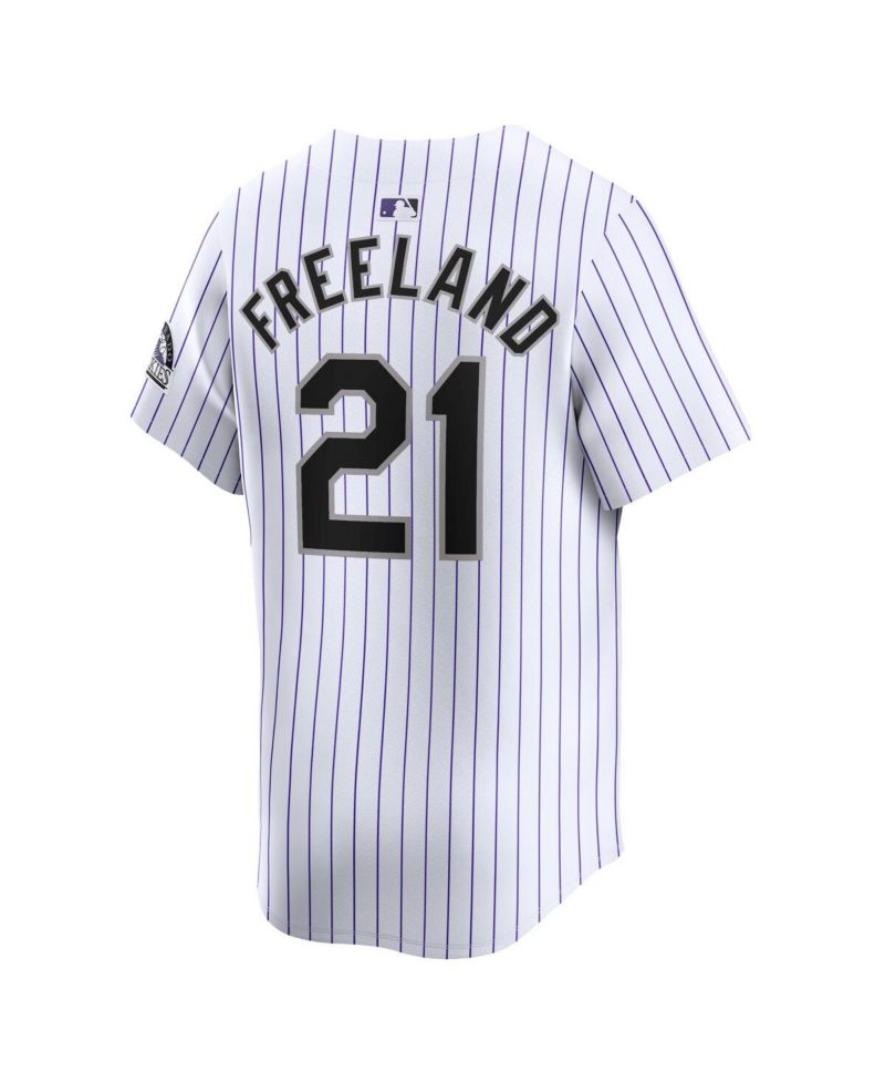 Men's Kyle Freeland White Colorado Rockies Home Limited Player Jersey