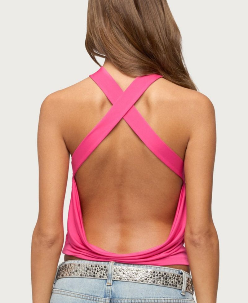 Women's Maise Backless Cowl Neck Tank