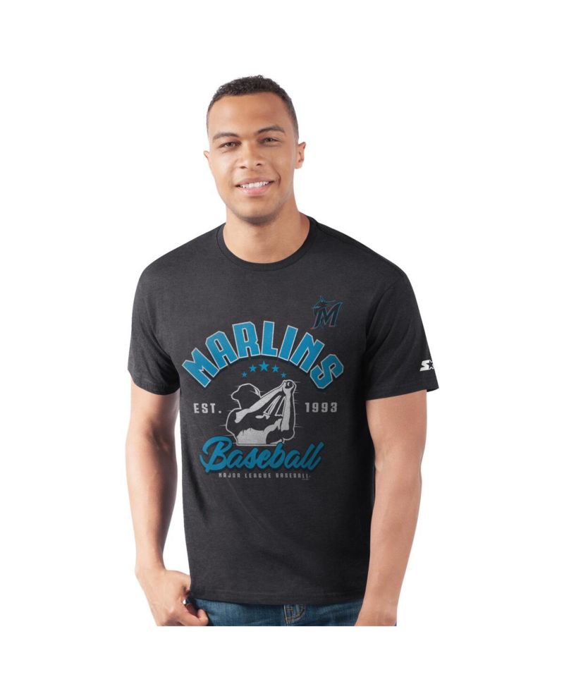 Men's Black Miami Marlins Prime Time Batter T-Shirt