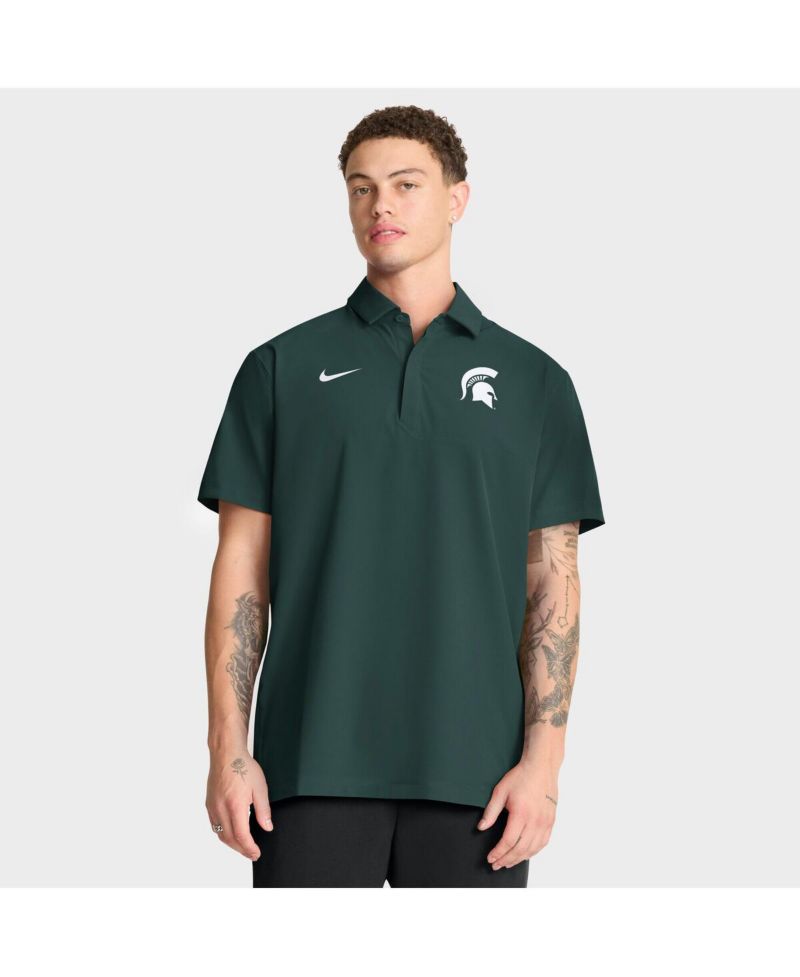 Men's Green Michigan State Spartans 2025 Coaches Sideline Polo Shirt