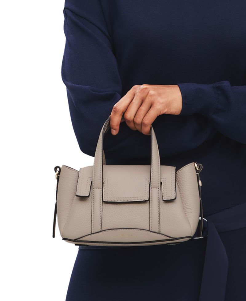 The Chancery Small Leather Flapover Crossbody Satchel Bag
