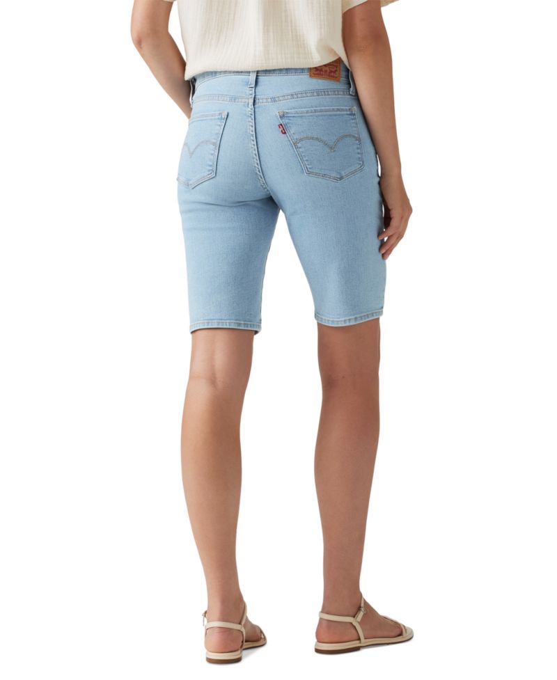 Plus Size Mid-Rise Shaping Bermuda Shorts