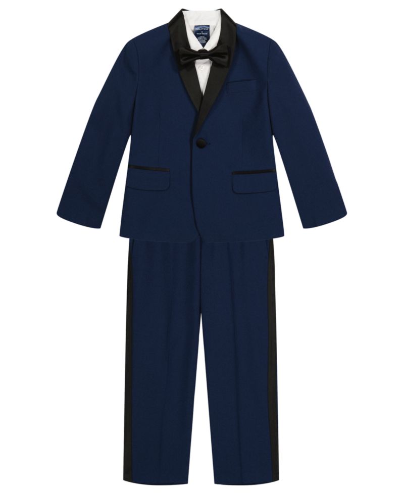 Boys' 2T-7 Long Sleeve Shirt, Vest, Pants and Tie, 4-Piece Set