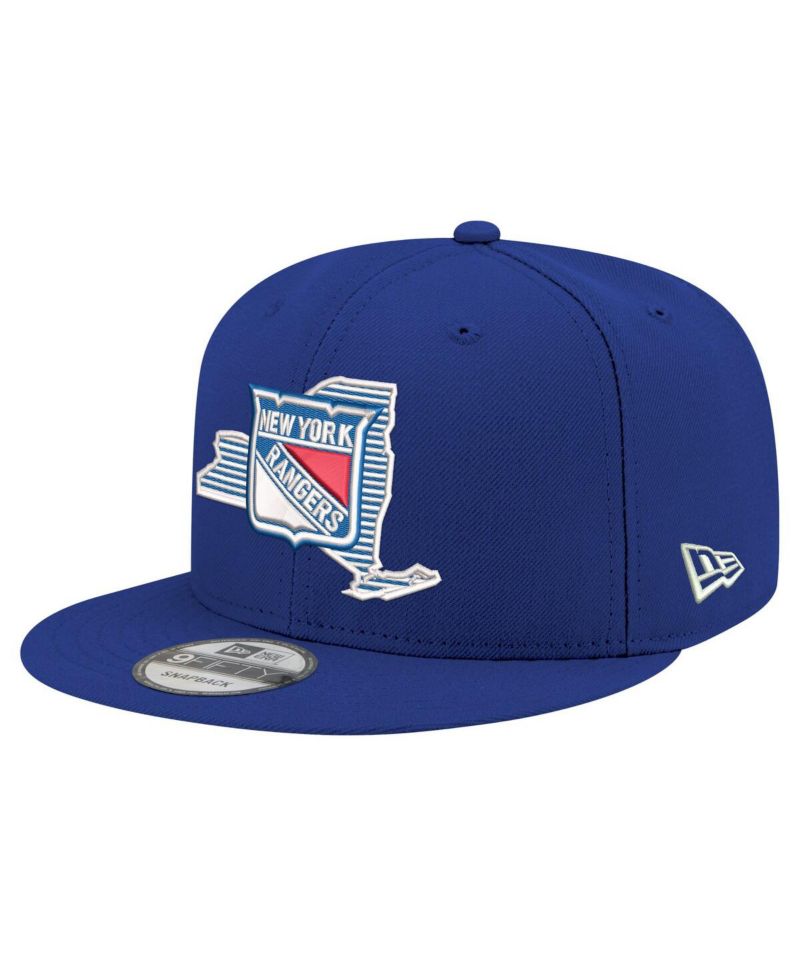 Men's Blue New York Rangers State Pride 9FIFTY Snapback Hat