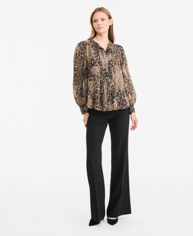 Women's Bella Long-Sleeve Sheer Blouse, Macy's Exclusive