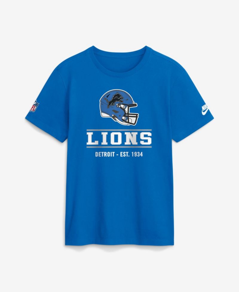 Men's Big & Tall Detroit Lions Sideline Final Sprint Throwback Dri-FIT T-Shirt