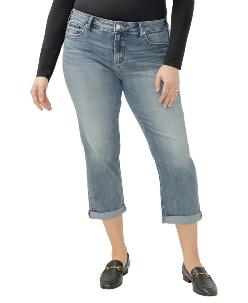 Plus Size Elyse Capris Jeans