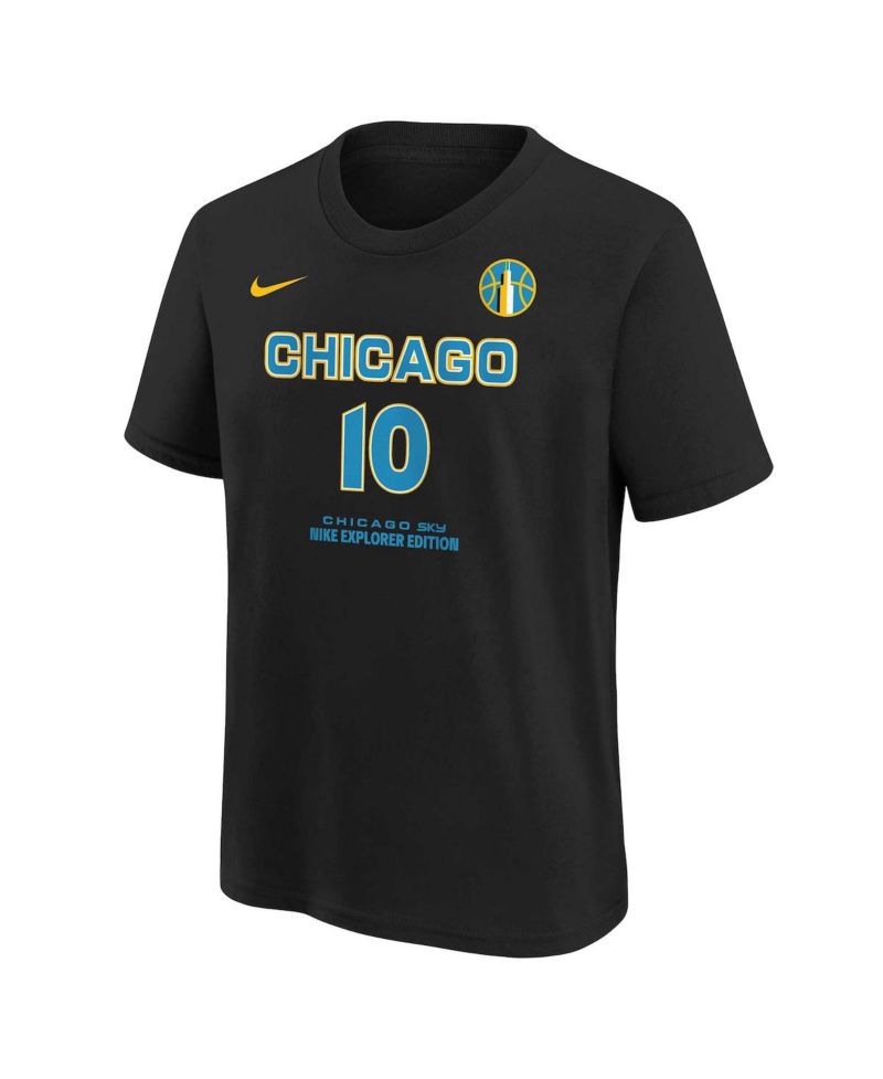 Men's and Women's Kamilla Cardoso Black Chicago Sky 2024 WNBA Draft Name & Number T-Shirt
