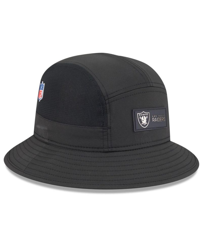 Men's Black Las Vegas Raiders 2025 Sideline Bucket Hat