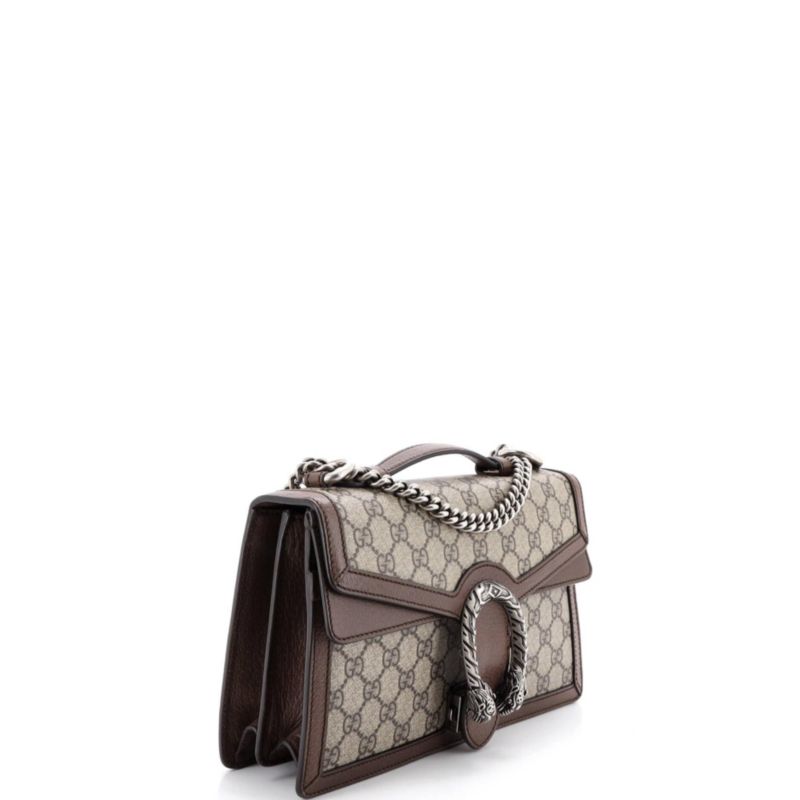 Small Dionysus Top Handle Chain Bag GG Coated Canvas