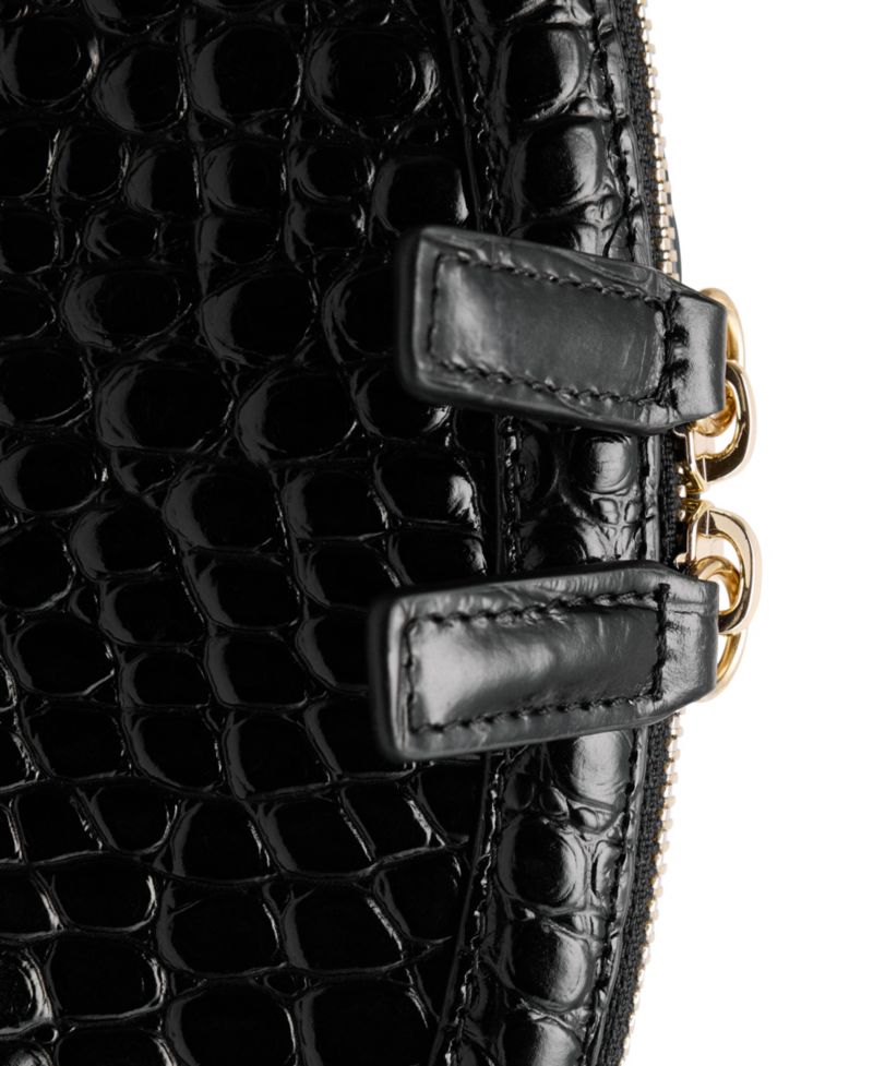 Selection Small Croc-Embossed Leather Clutch