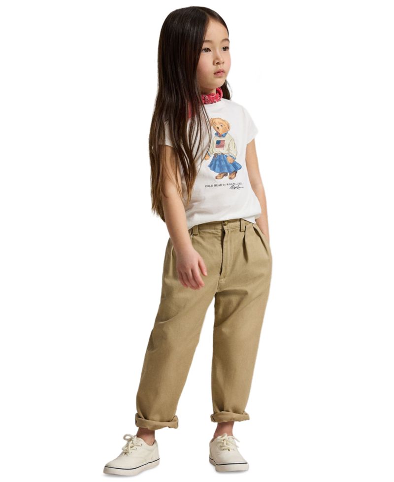 Girls' 2T-6X Polo Bear Printed Short-Sleeve T-Shirt