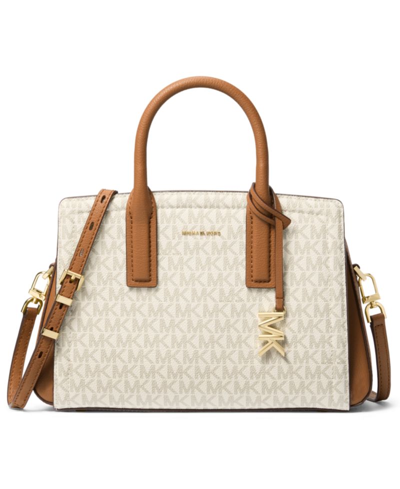 Michael Kors Laila Small Signature Logo Satchel Handbag