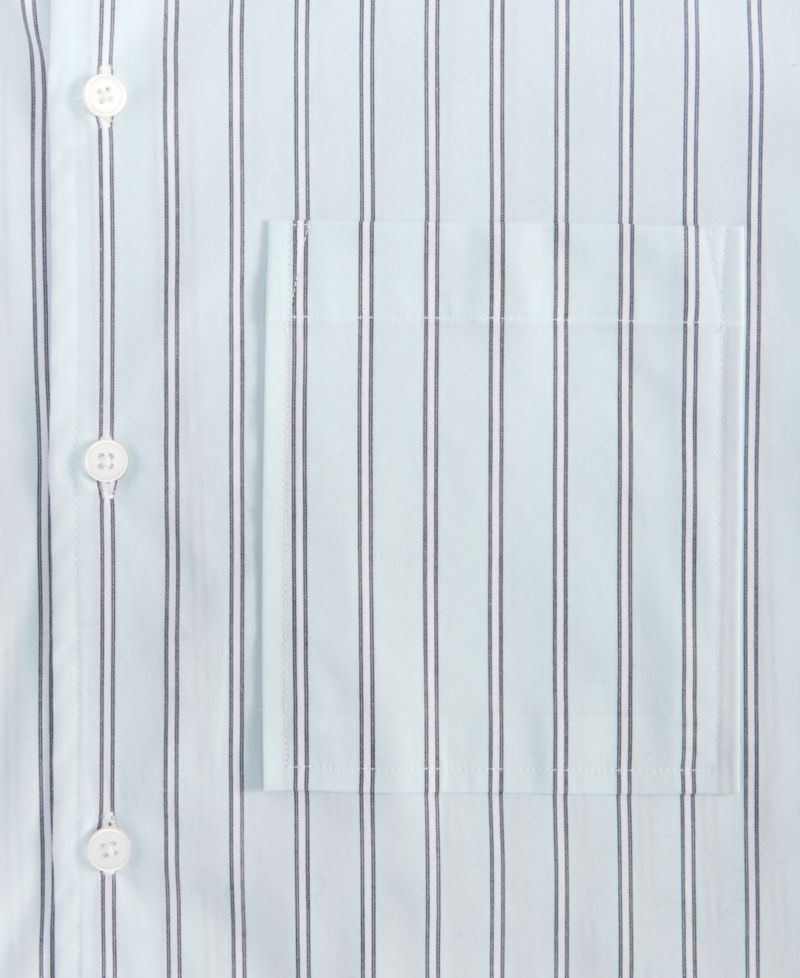 Men's Boxy-Fit Striped Short-Sleeve Shirt
