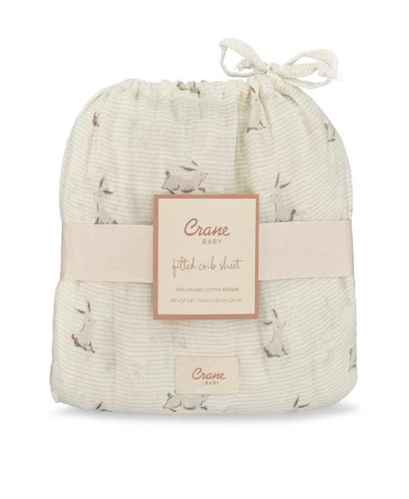 Cotton Bunny Fitted Crib Sheet
