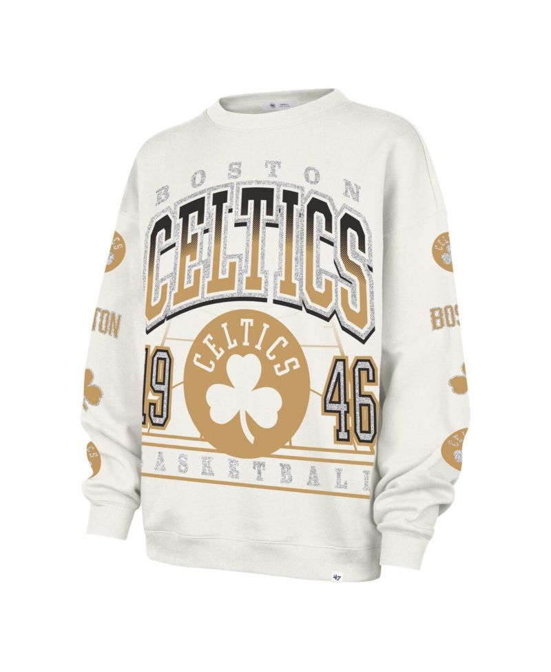 Women's Natural Boston Celtics 2025/26 City Edition Go Big Oversized Sweatshirt