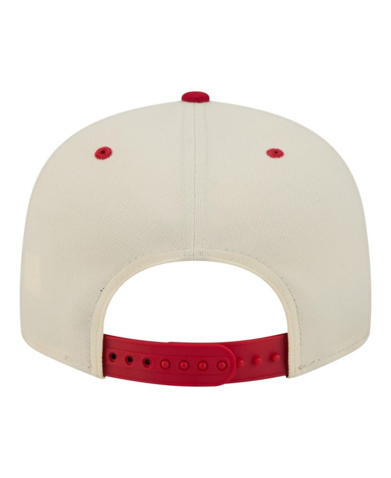 Men's Cream Los Angeles Angels Oversized Slogan 9FIFTY Snapback Hat