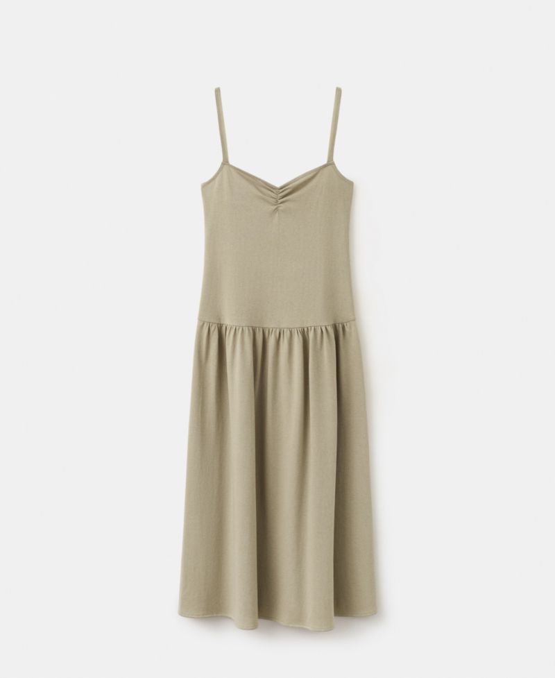 Women's Ruched Neckline Full Dress