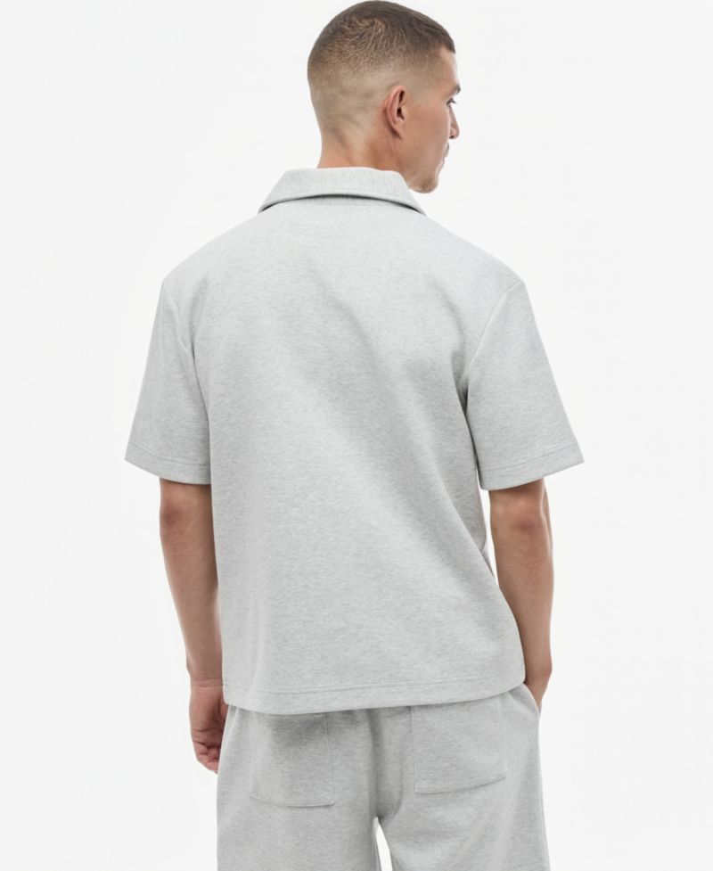 Men's Quarter-Zip Sweatshirt Polo